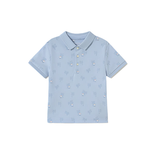 Mayoral Baby Palm Tree Print Short Sleeve Polo_ 1109-66