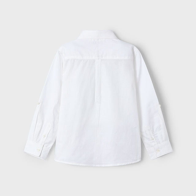 Mayoral Mini Long Sleeve Linen Shirt_ 3121-49