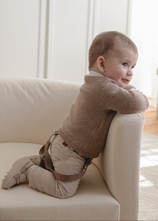 Baby Long Cotton Pants With Suspenders - NorthBoys
