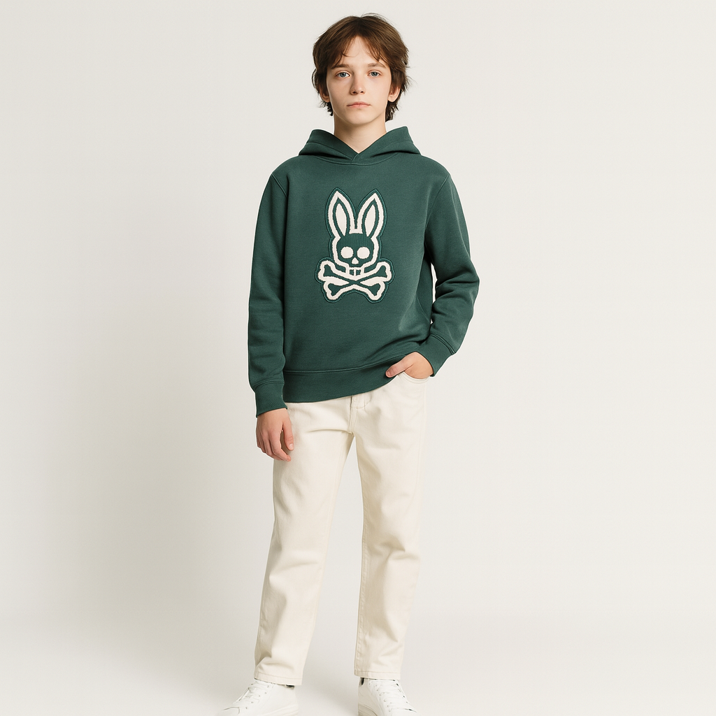 Psycho Bunny Kids Harley Hoodie_ KT0500024