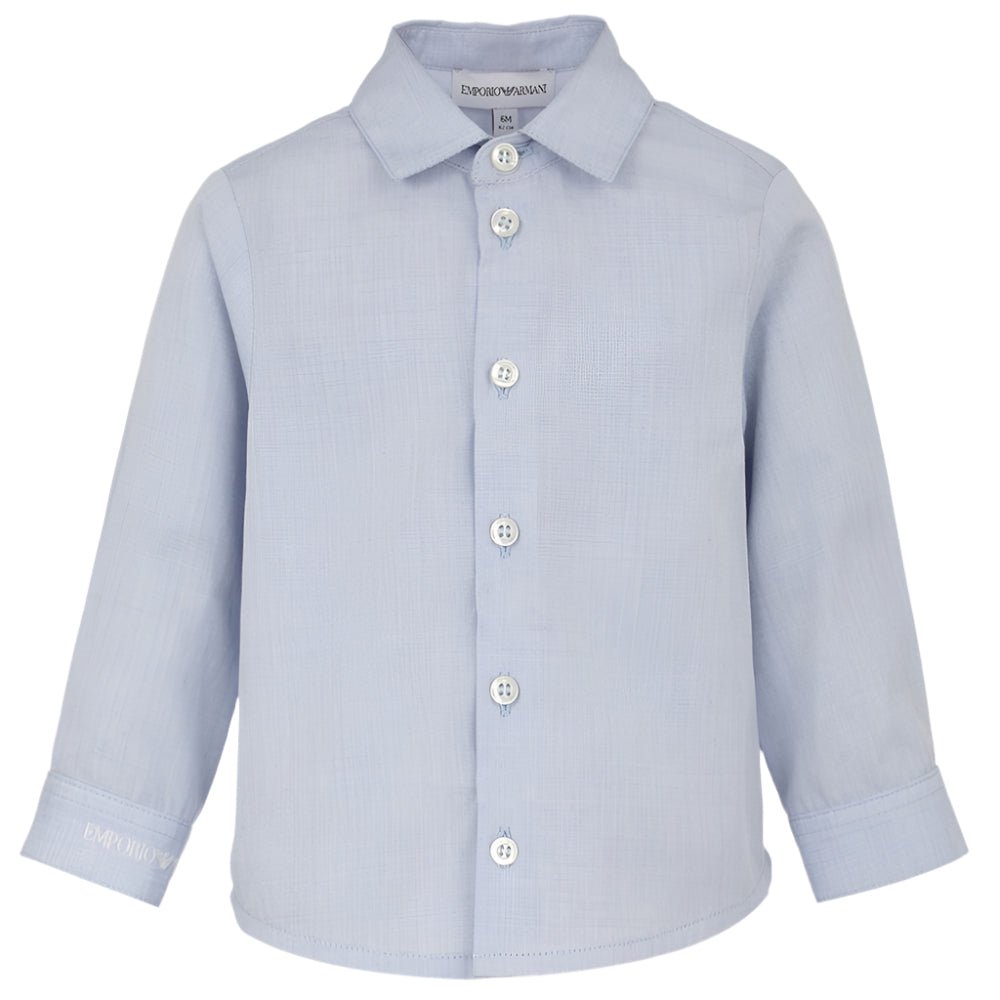 Emporio Armani Boys Blue Dress Shirt_ EB00062 - F9035 - NorthBoys