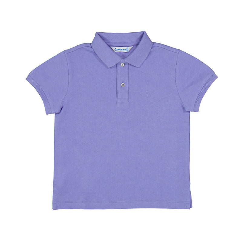 Mayoral Mini Basic Lilac Short Sleeve Polo