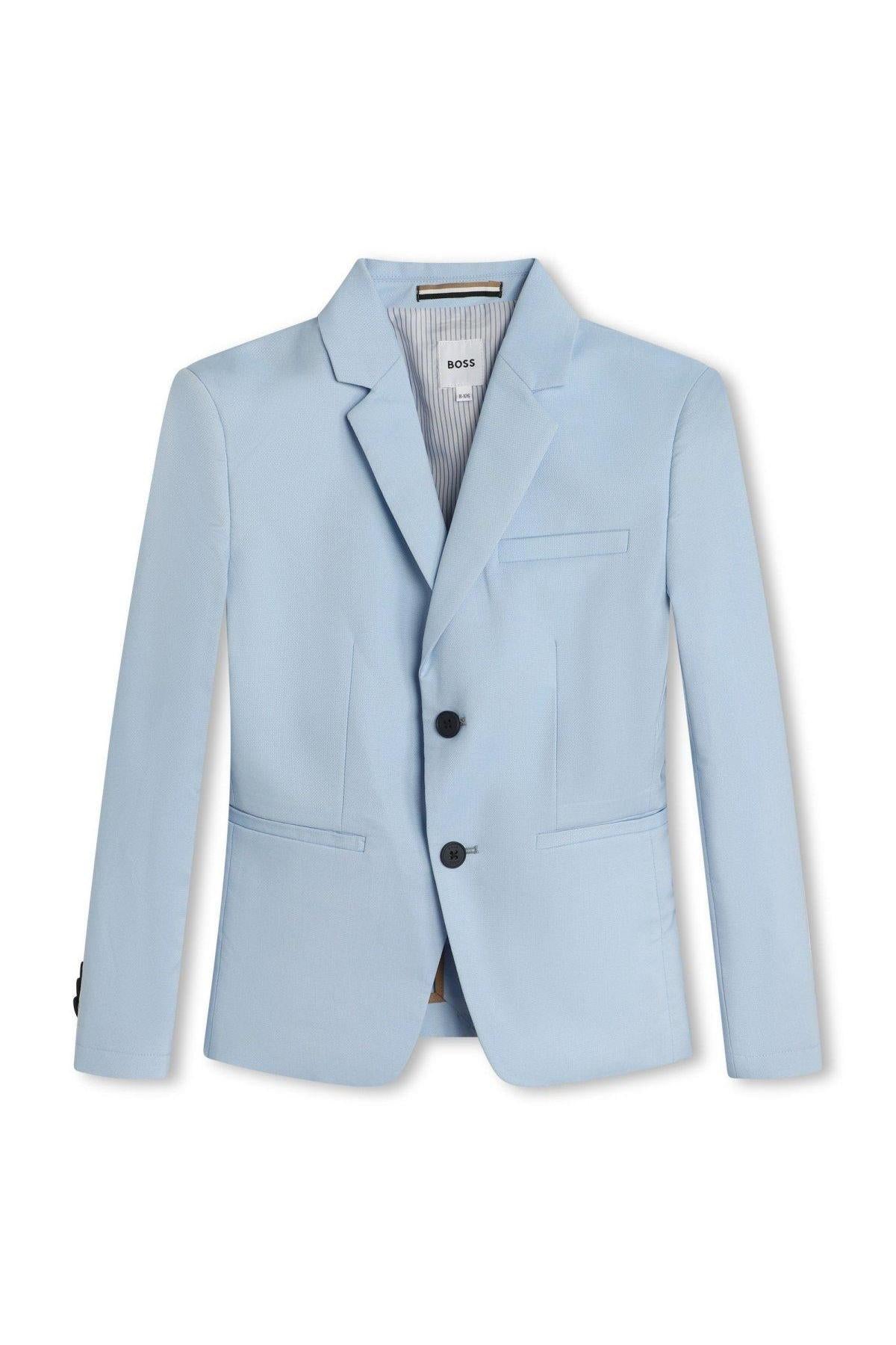 Hugo Boss Boys Pale Blue Slim Suit-NorthBoys