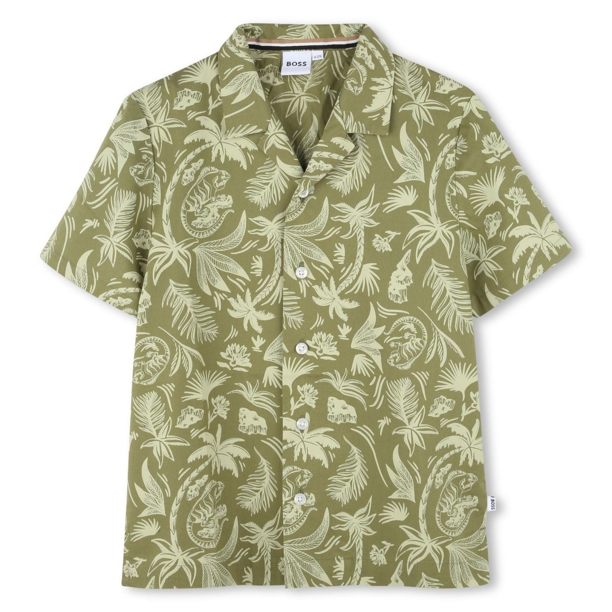 Hugo Boss Boys Palm Tree Print SS Shirt_ J52007 - NorthBoys