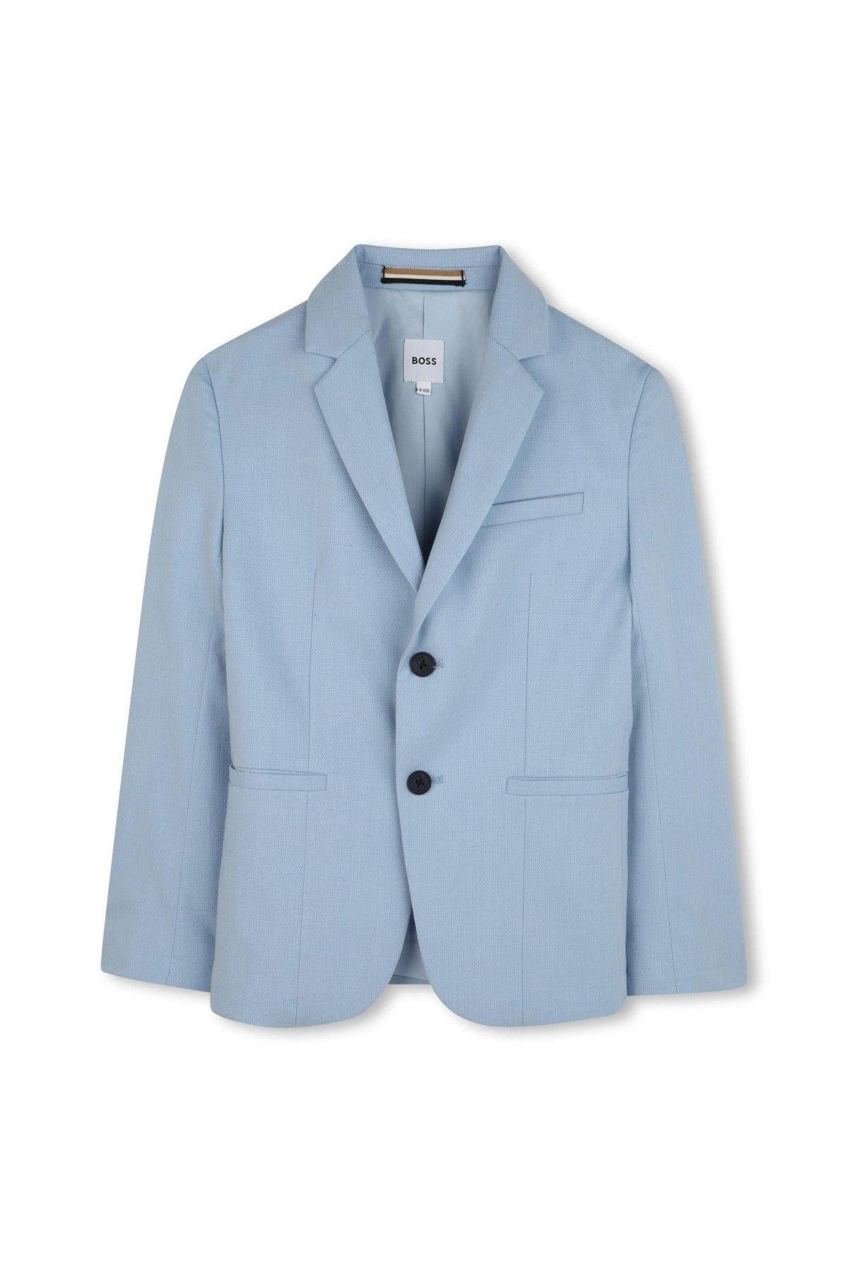 Hugo Boss Boys Slim Fit Pale Blue Suit_ J52068/J51981-NorthBoys