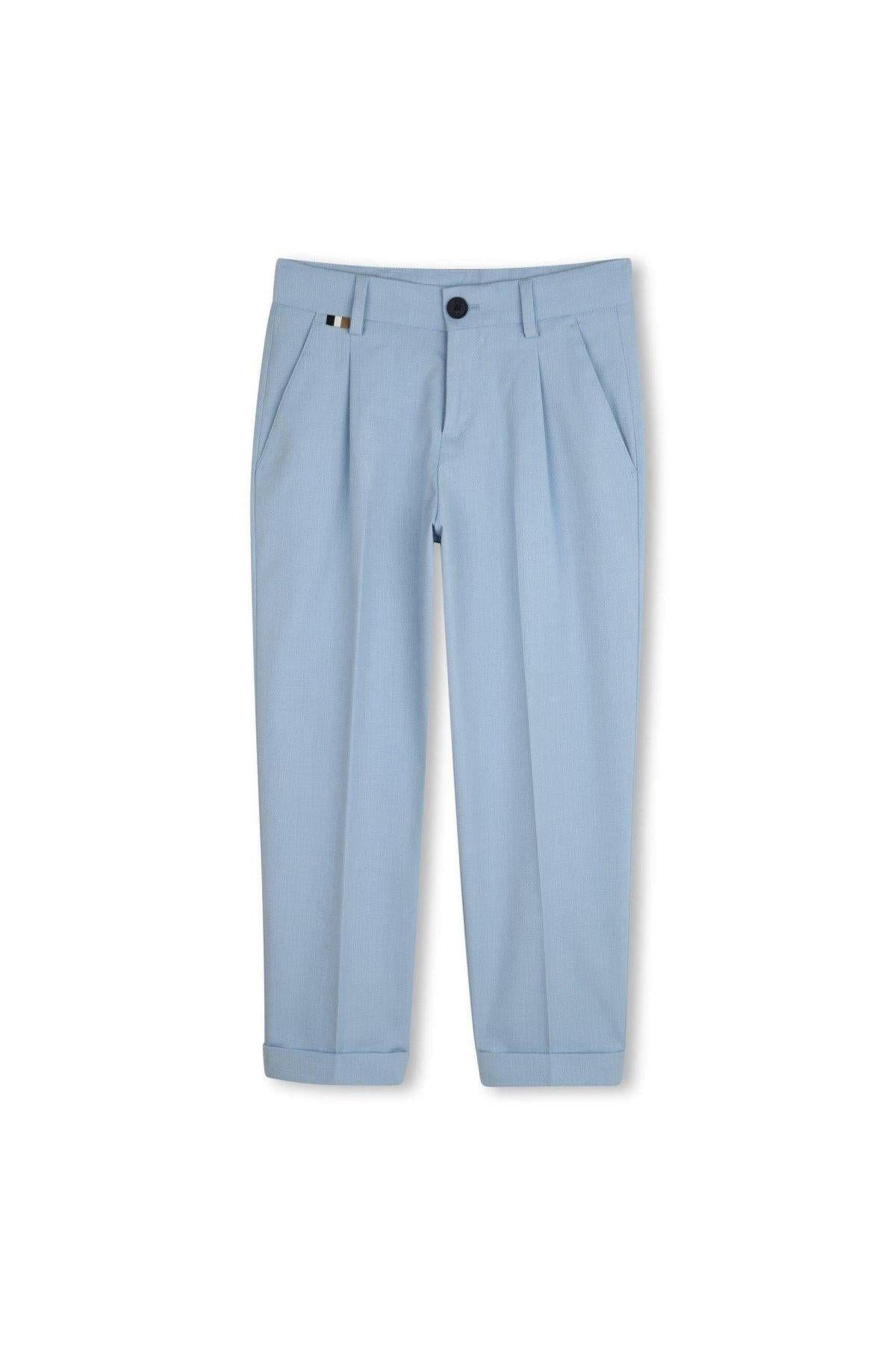 Hugo Boss Boys Slim Fit Pale Blue Suit_ J52068/J51981-NorthBoys