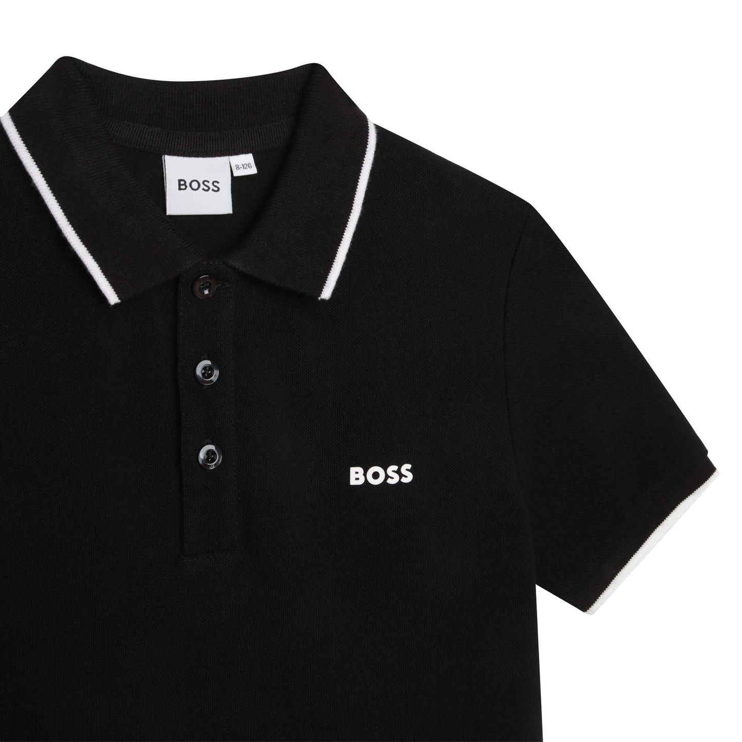 Boys Black Polo