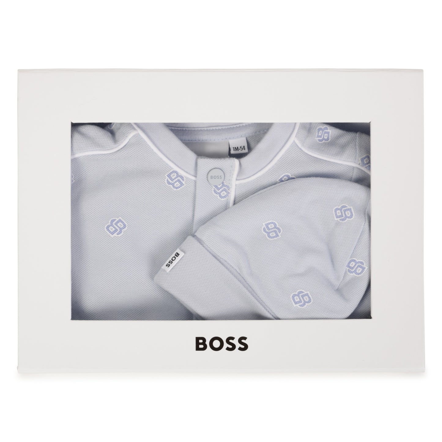 Hugo Boss Baby Footie And Hat Set_ J52221