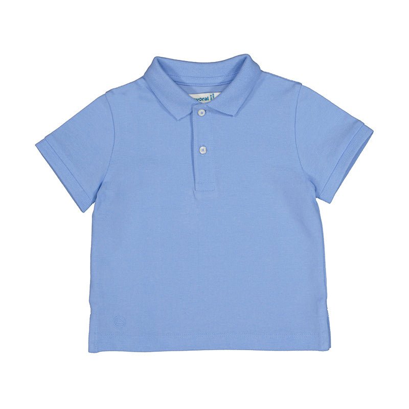 Mayoral Baby Basic Blue Short Sleeve Polo - NorthBoys