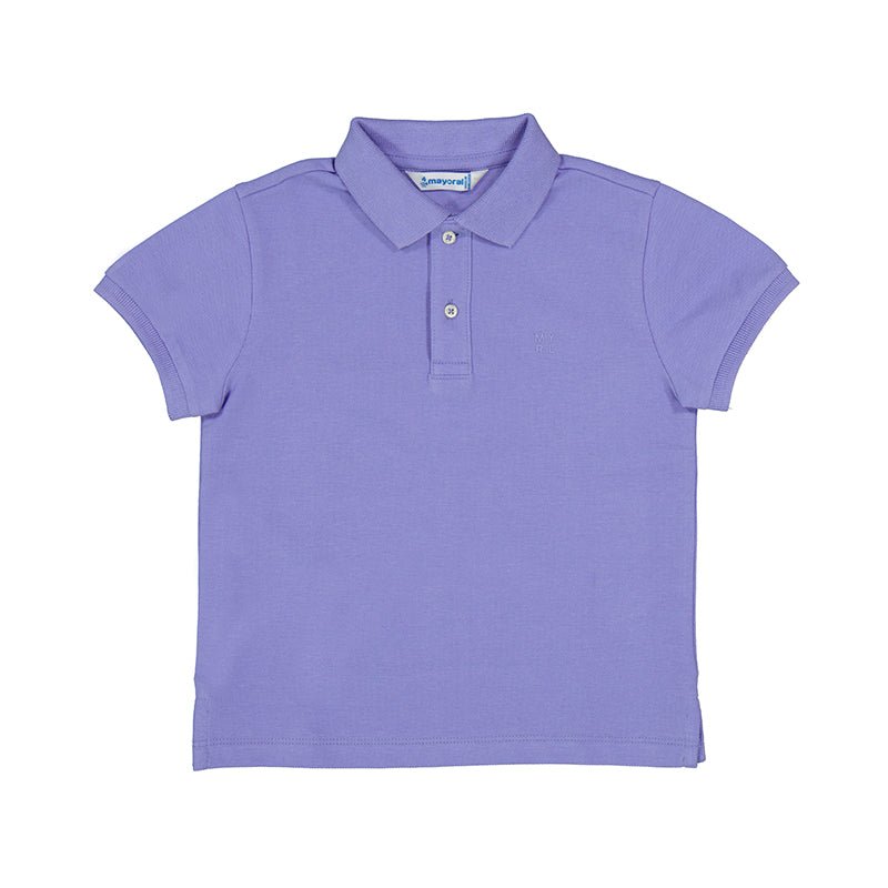 Mayoral Mini Basic Lilac Short Sleeve Polo - NorthBoys