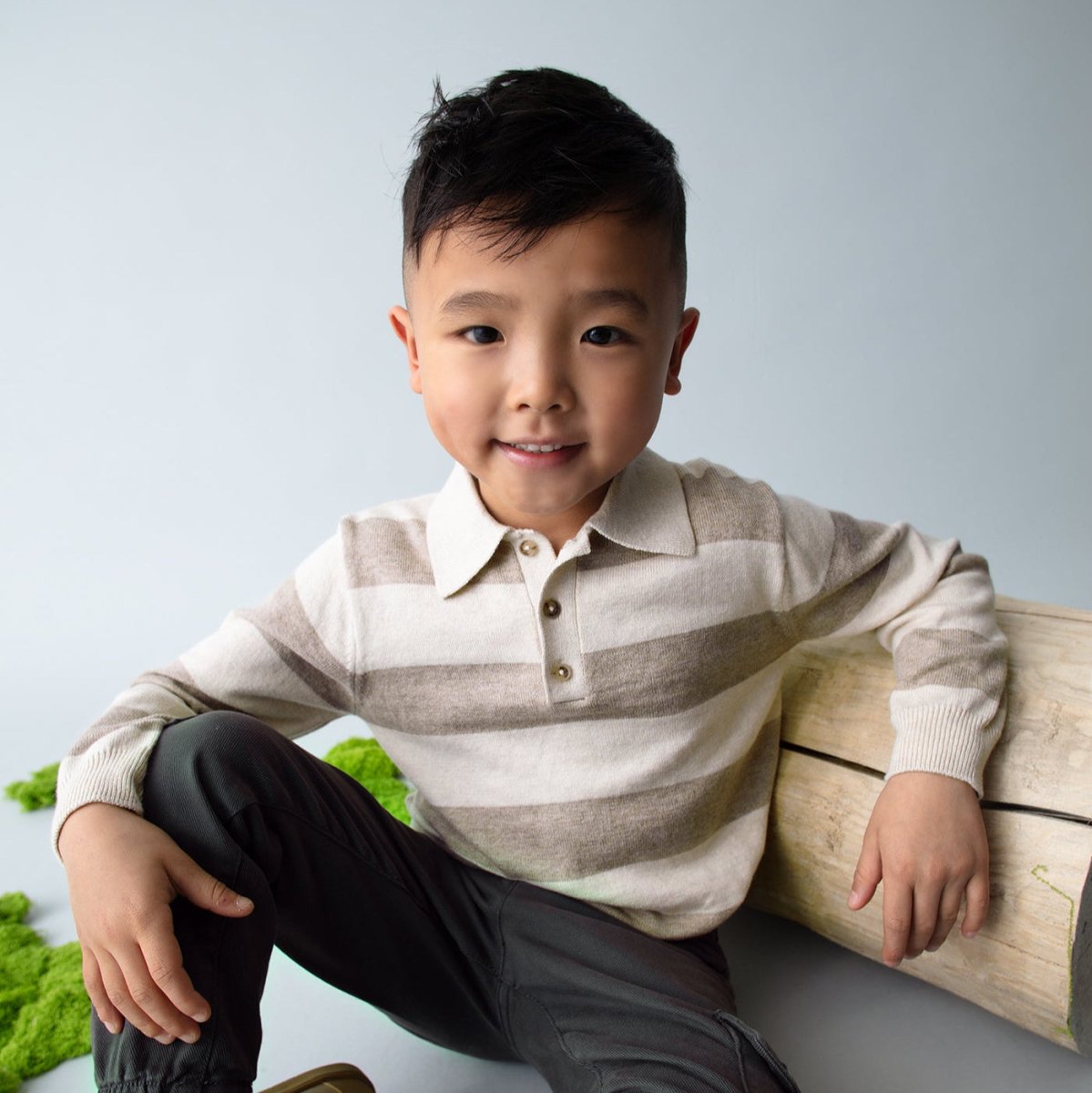 Mayoral Mini Boys Long Sleeve Knit Polo_ 4122 - 024 - NorthBoys