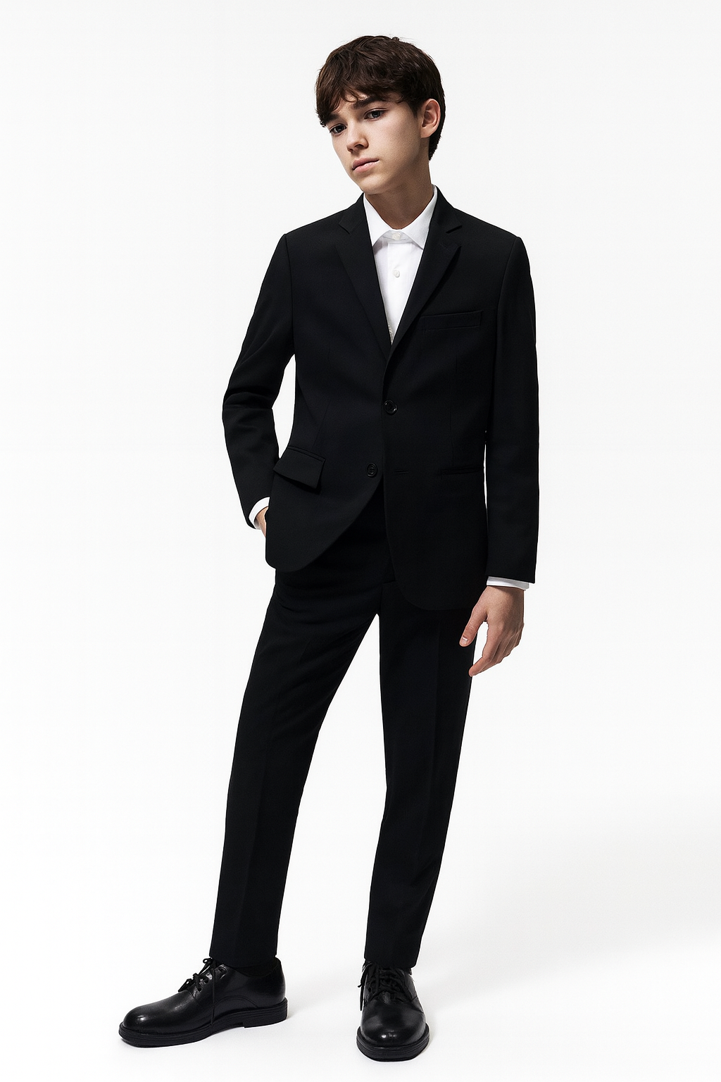 Michael Kors Boys Skinny Black Suit Jacket_ TZ0001-NorthBoys