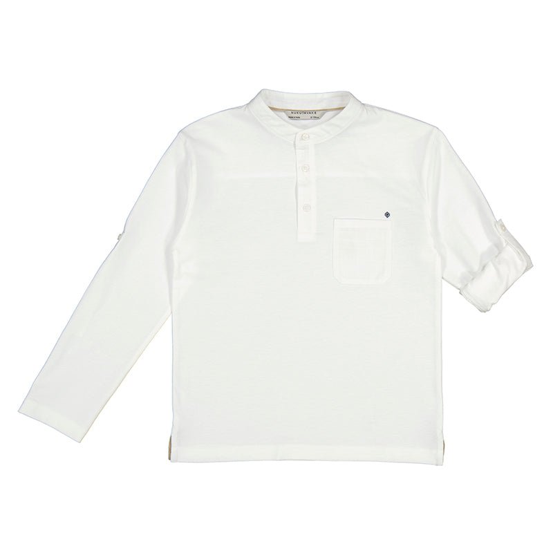 Nukutavake Long Sleeve Mandarin Dress Shirt_ 6126 - 88 - NorthBoys