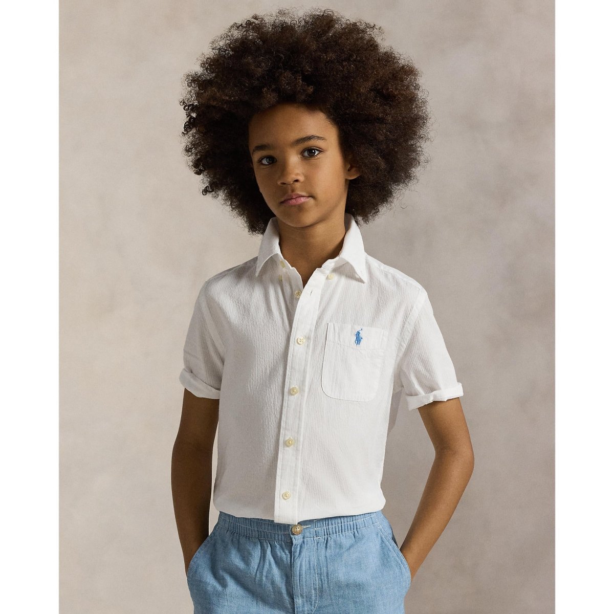 Polo Ralph Lauren Boys Short Sleeve Seersucker Shirt - NorthBoys