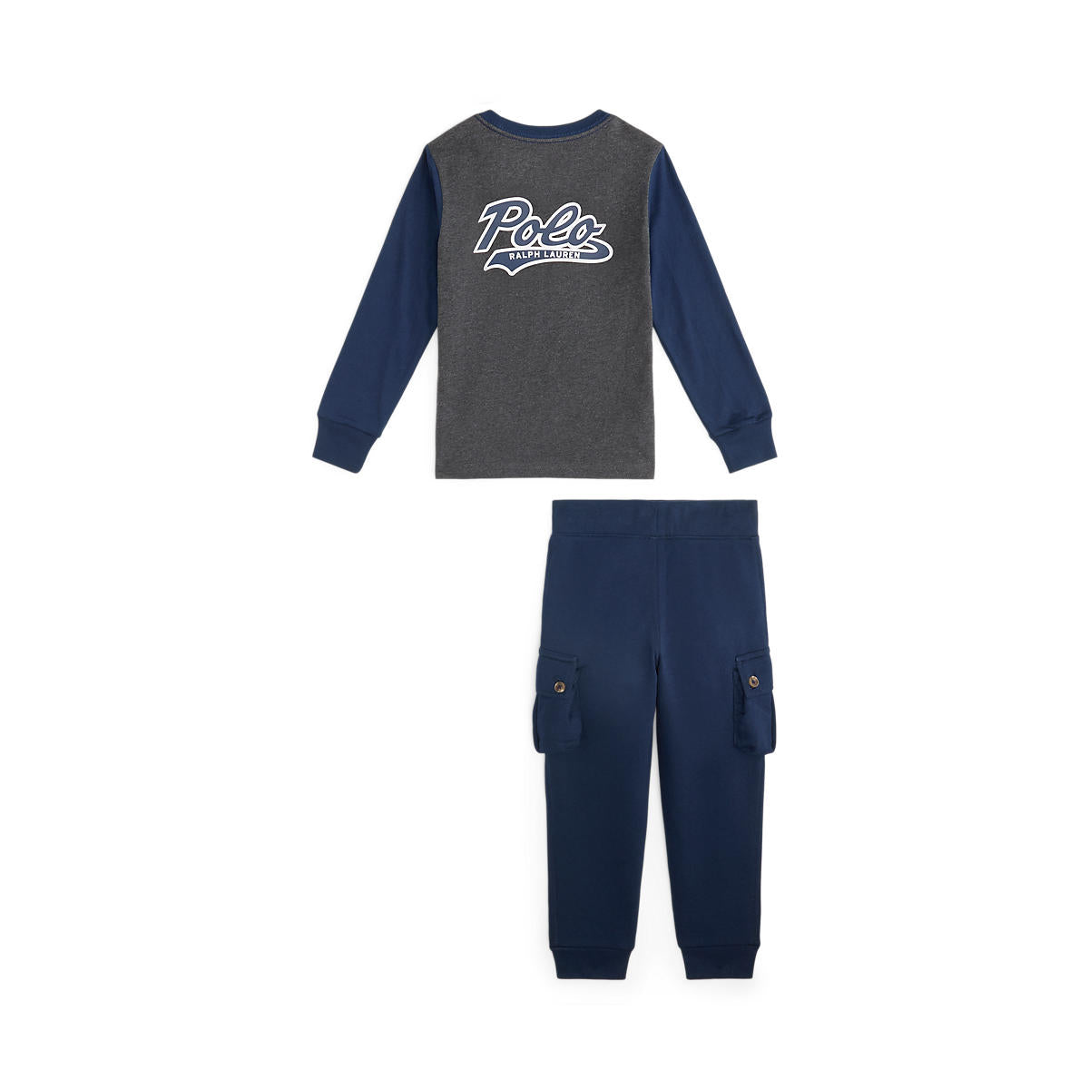 Ralph Lauren Boys Logo Jersey Tee & Fleece Jogger Pant Set