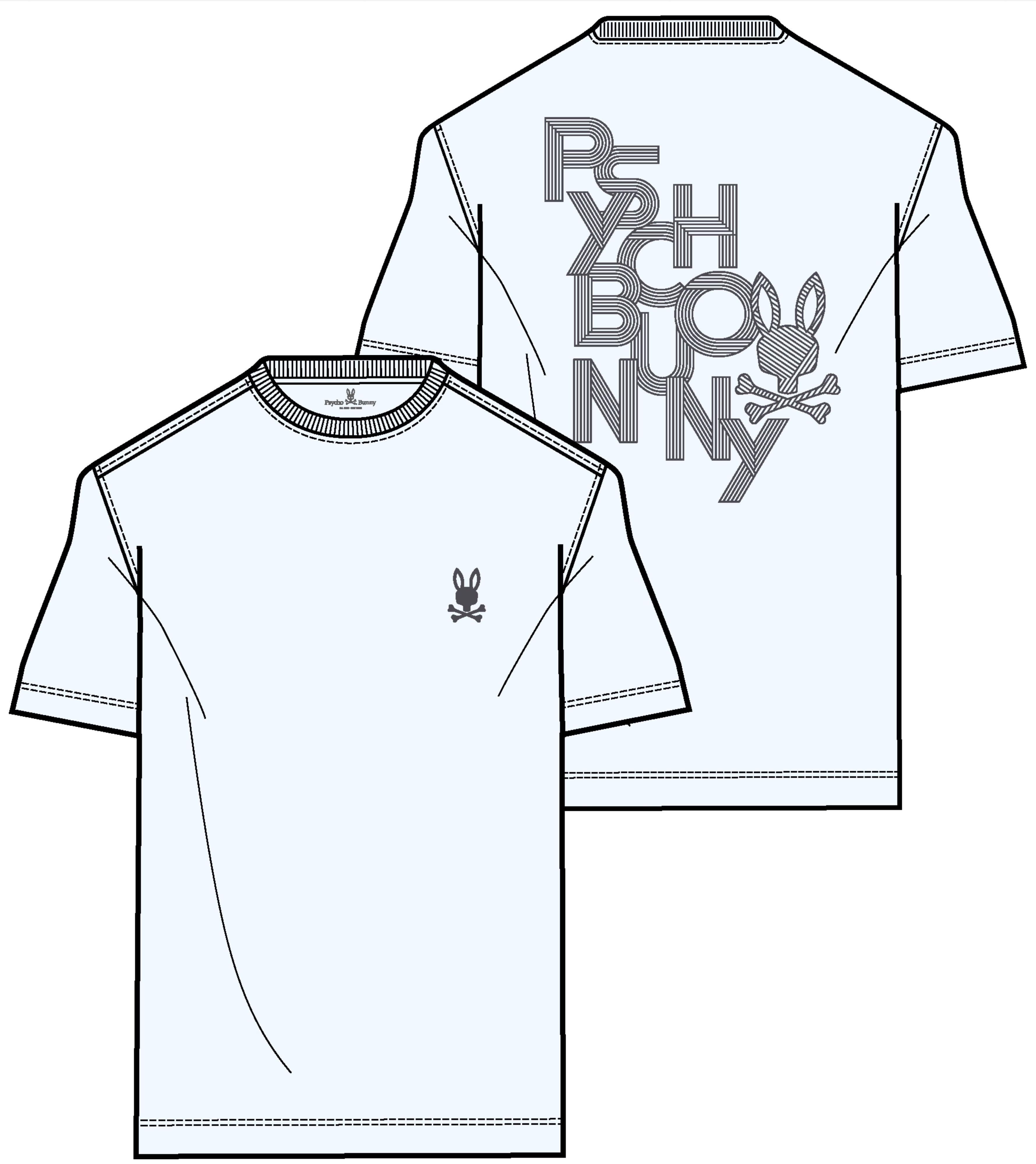 Psycho Bunny Kids Reeves Back Graphic Crew Neck T-Shirt_ KT0200072-NorthBoys