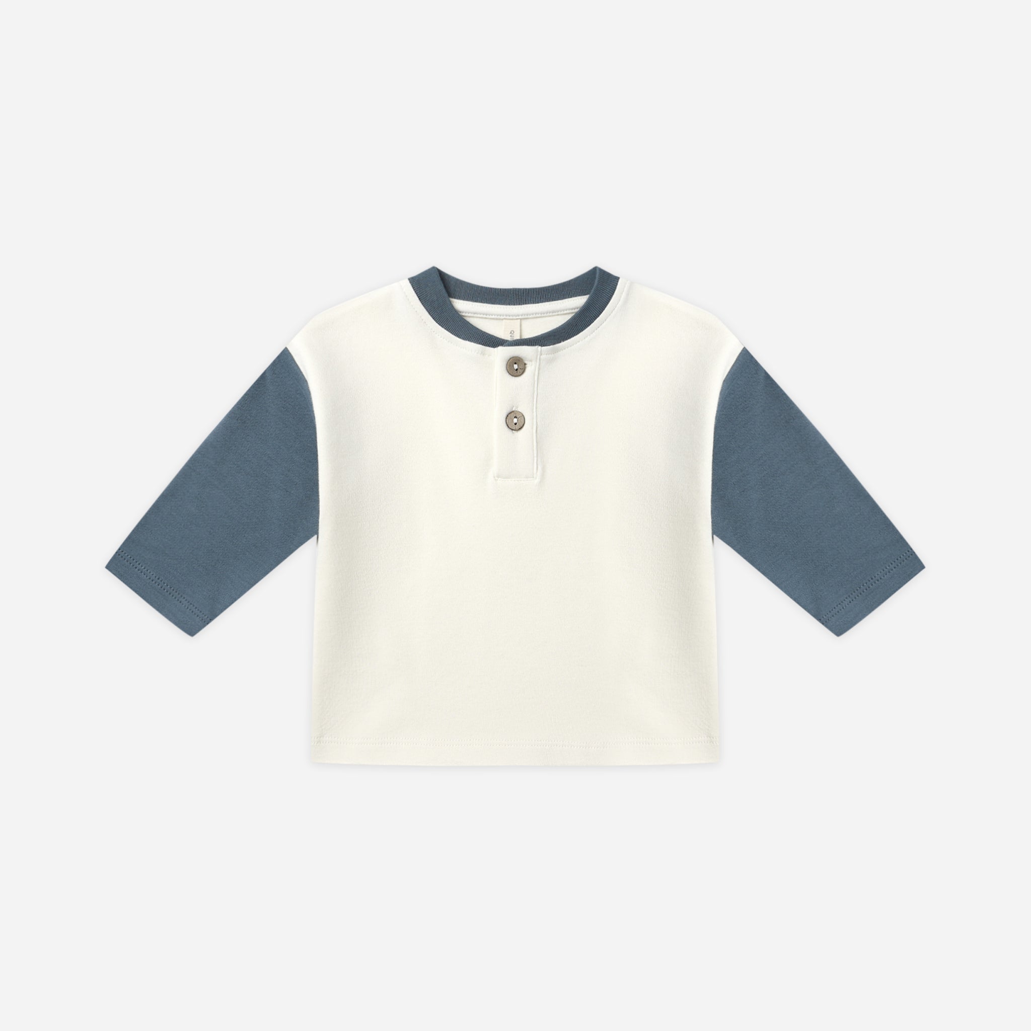 Quincy Mae Baby Boys Long Sleeve Henley Tee_ QM451THJW