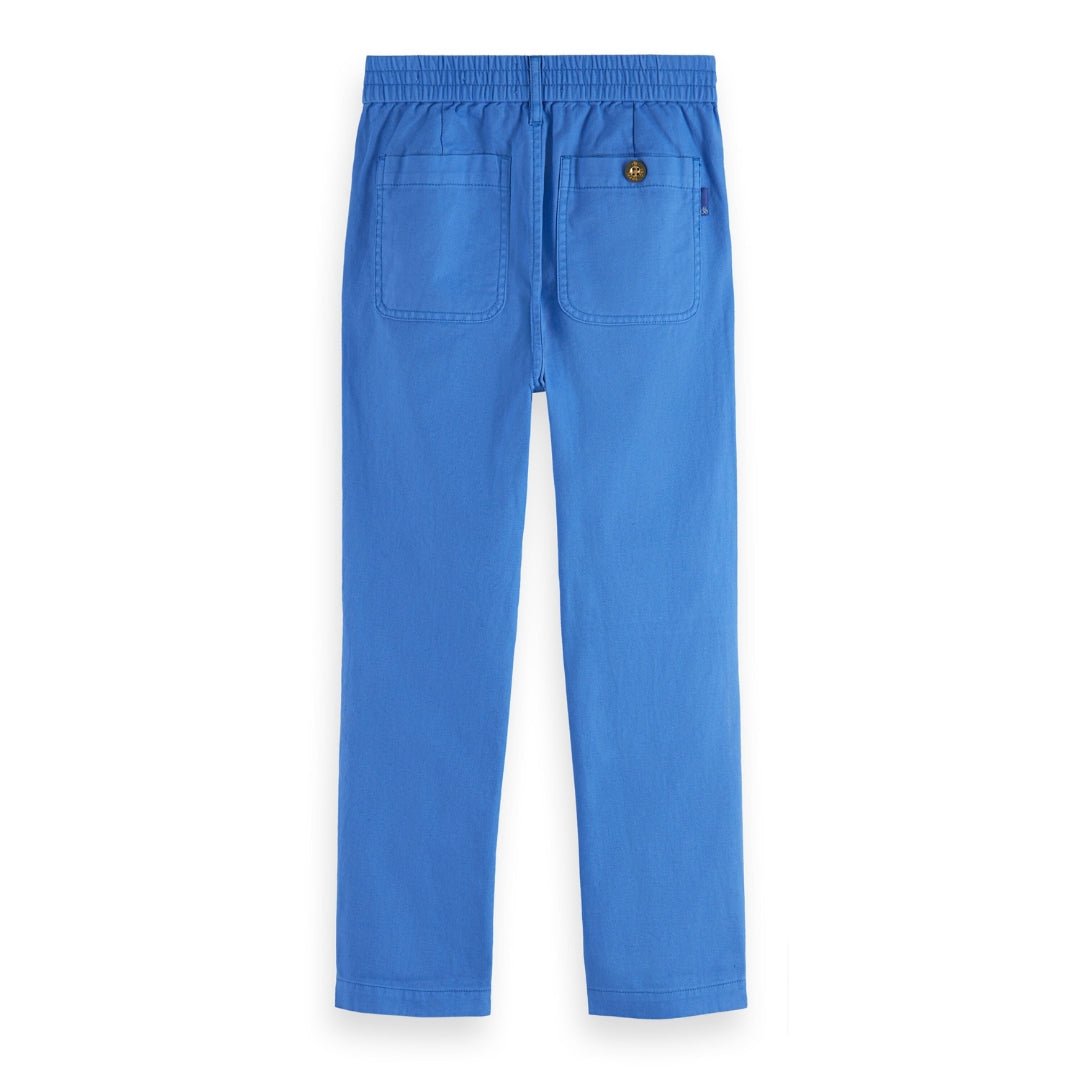 Scotch & Soda Boys Blue Loose - Tapered Fit Cotton Pants_ 177572 - NorthBoys