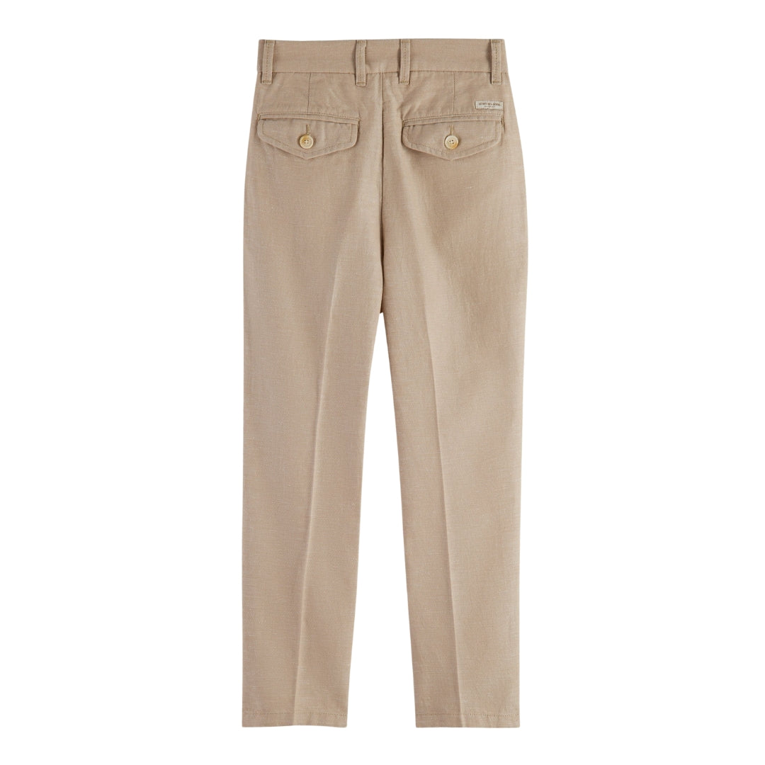 Scotch & Soda Boys Blue Loose-Tapered Fit Cotton Pants_ 176509