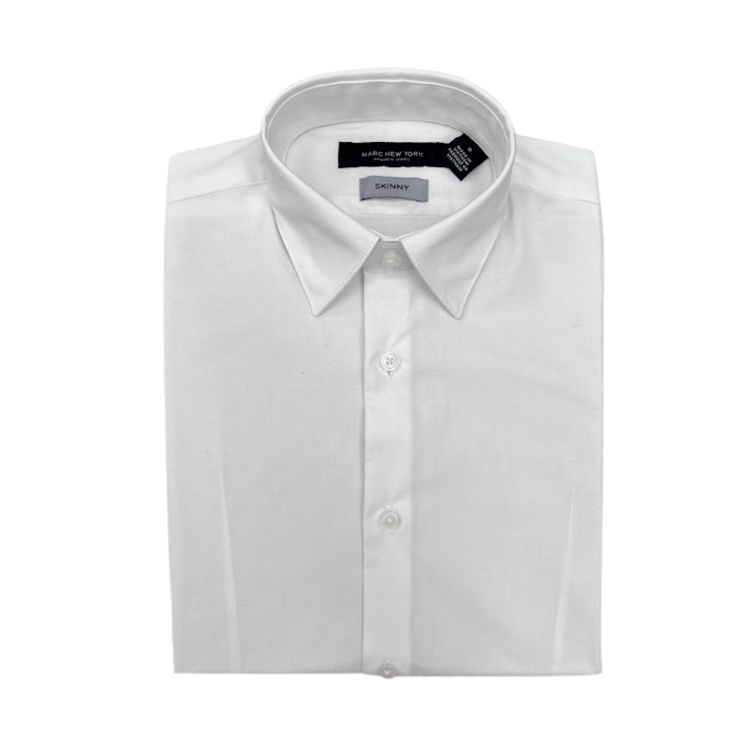 Andrew Marc Boys White Dress Shirt
