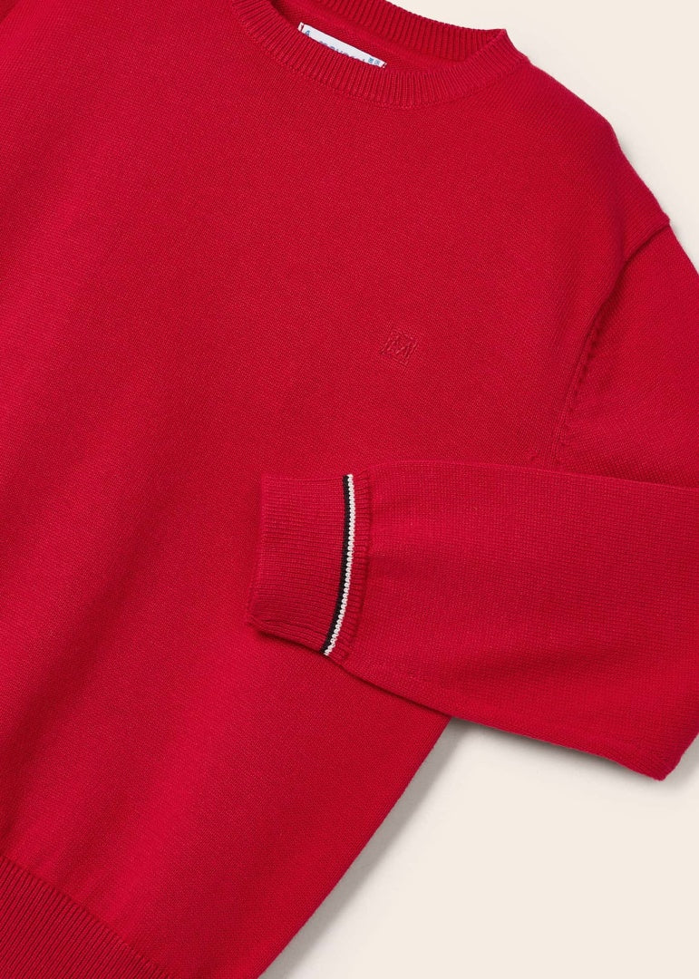 Mayoral Mini Basic Cotton Red Sweater_311-26