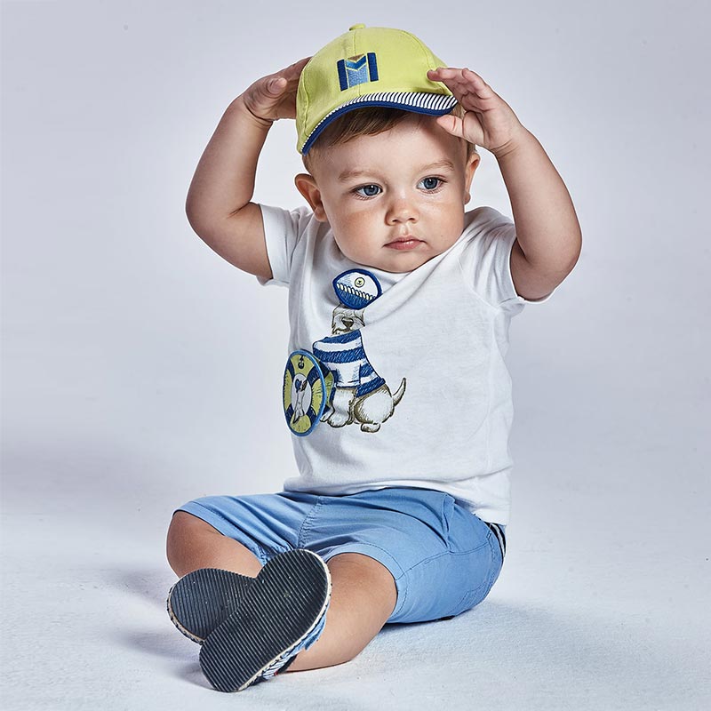 Mayoral Baby Bermuda Shorts - Blue-Mayoral-NorthBoys
