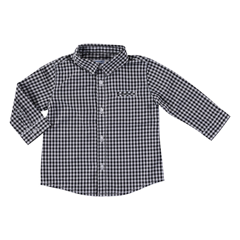 Mayoral Baby L/s Poplin Check Shirt 2145-58