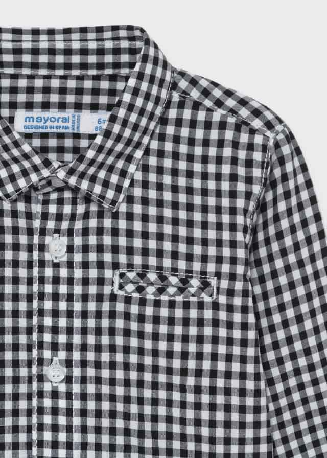 Mayoral Baby L/s Poplin Check Shirt 2145-58