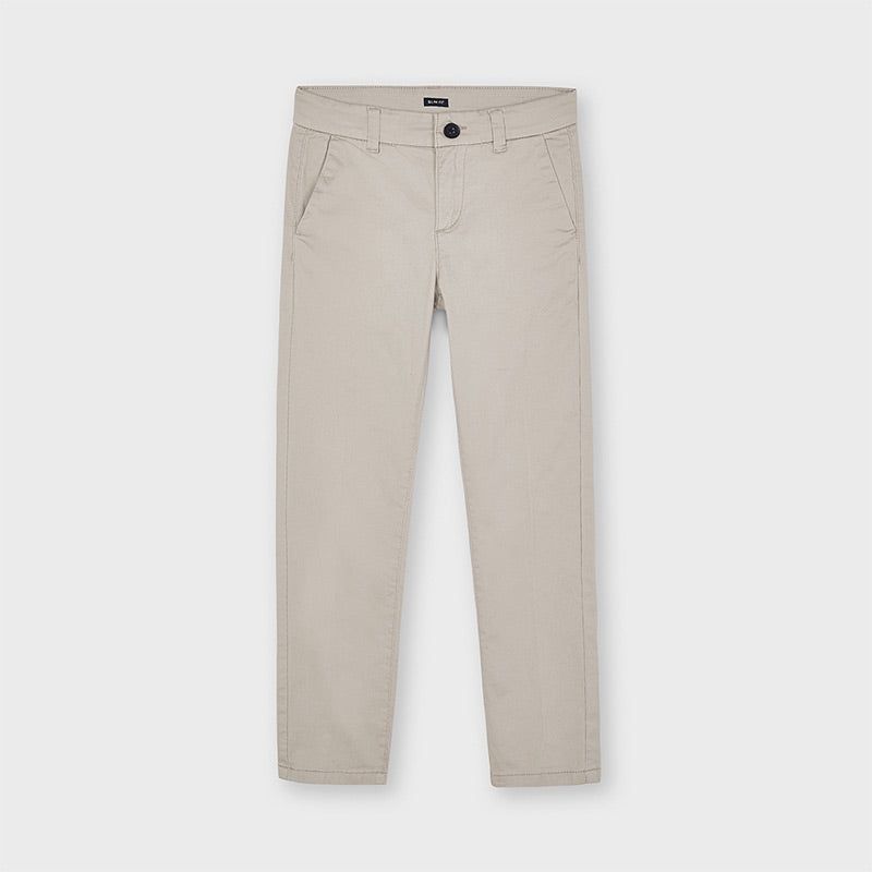 Nukutavake Chino Slim Fit Beige Cotton Pant 530-65