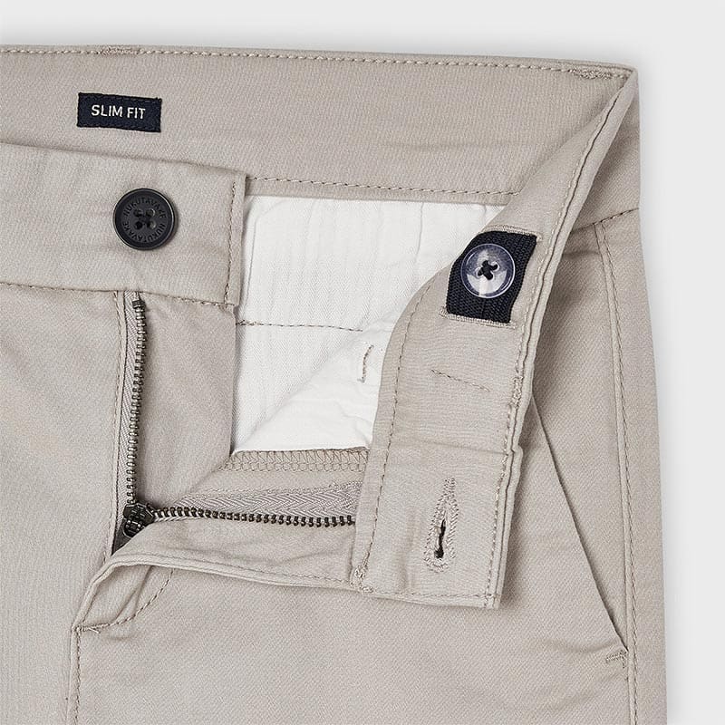 Nukutavake Chino Slim Fit Beige Cotton Pant 530-65