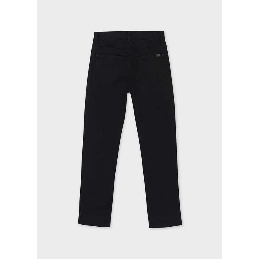 Nukutavake Boys 5 Pocket Slim Fit Basic Black Cotton Pants 582-34 212