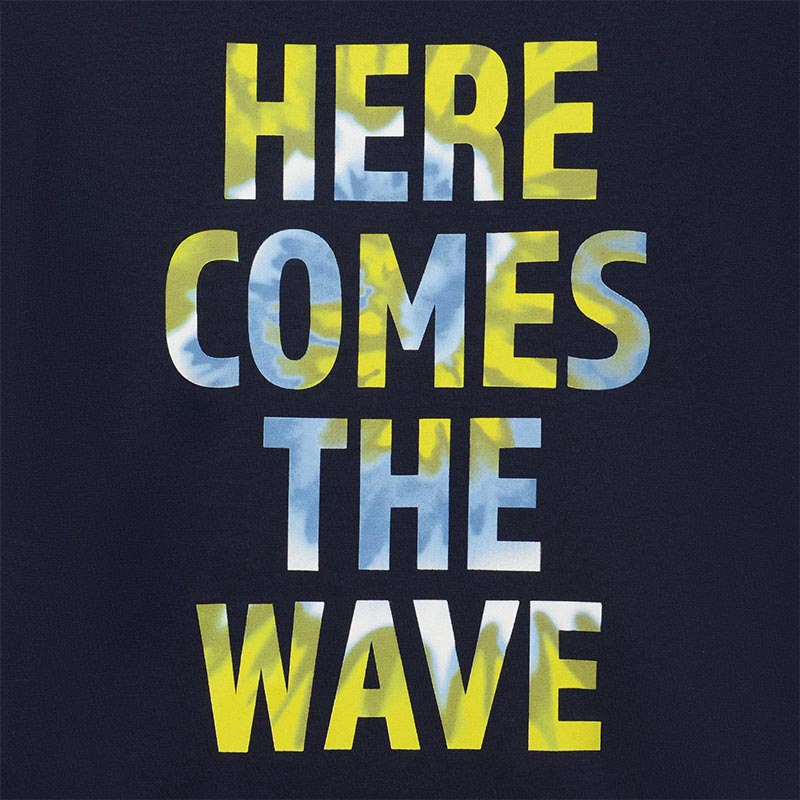 Nukutavake Boys Navy Wave T-Shirt