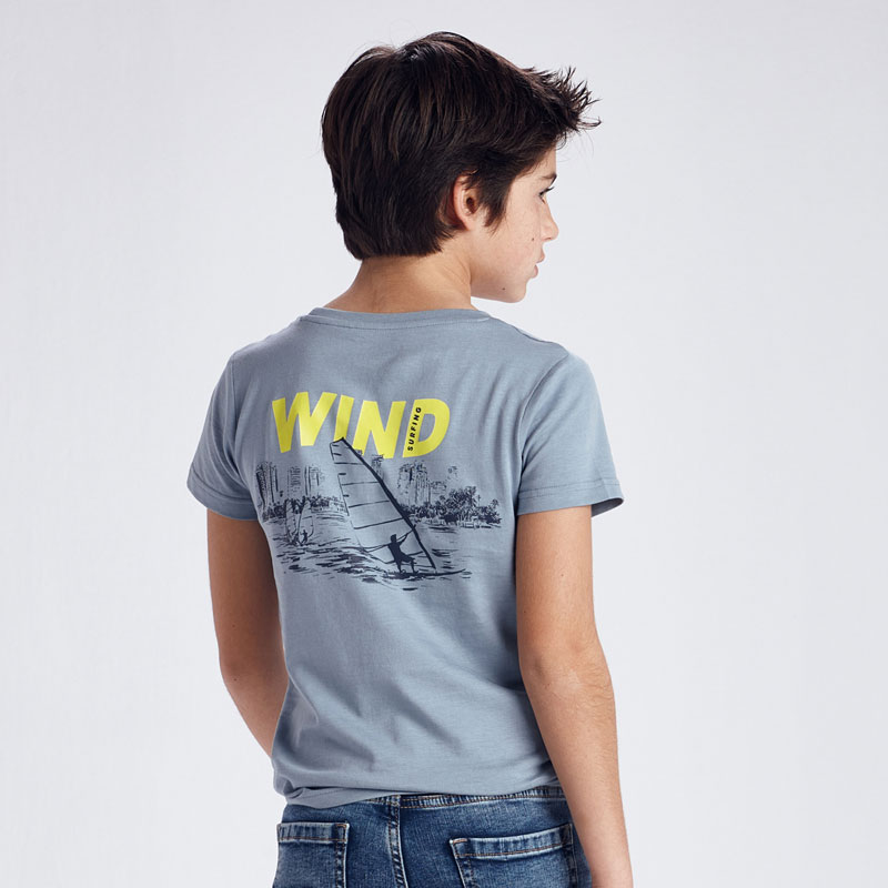 Nukutavake Boys Grey Sailing T-Shirt