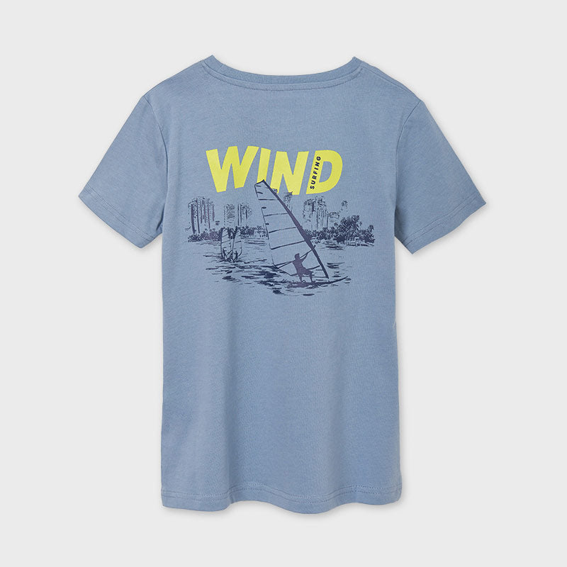 Nukutavake Boys Grey Sailing T-Shirt