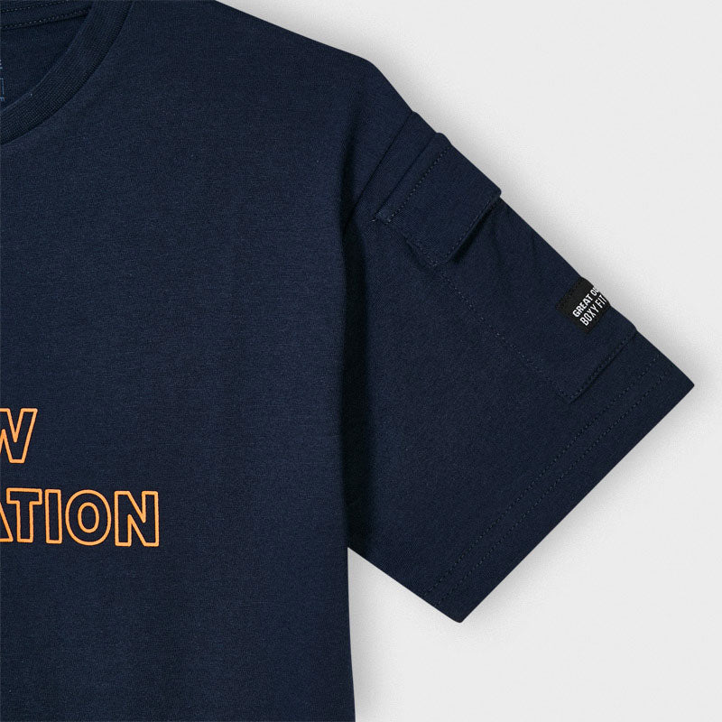 Nukutavake Boys Navy Rules T-Shirt