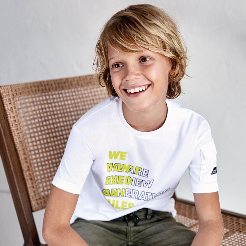 Nukutavake Boys Navy Rules T-Shirt