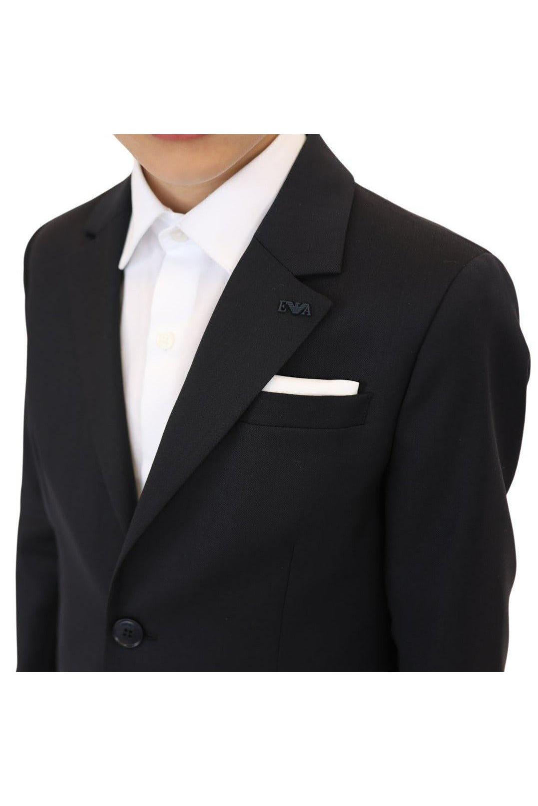 Emporio Armani Boys Classic Slim Fit Wool Suit-NorthBoys