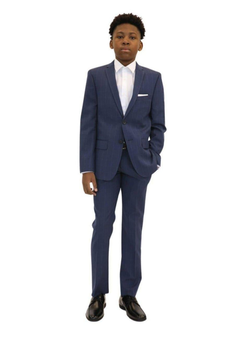 Marc New York Boys Skinny Bright Blue Window Check Suit_ W0712-NorthBoys