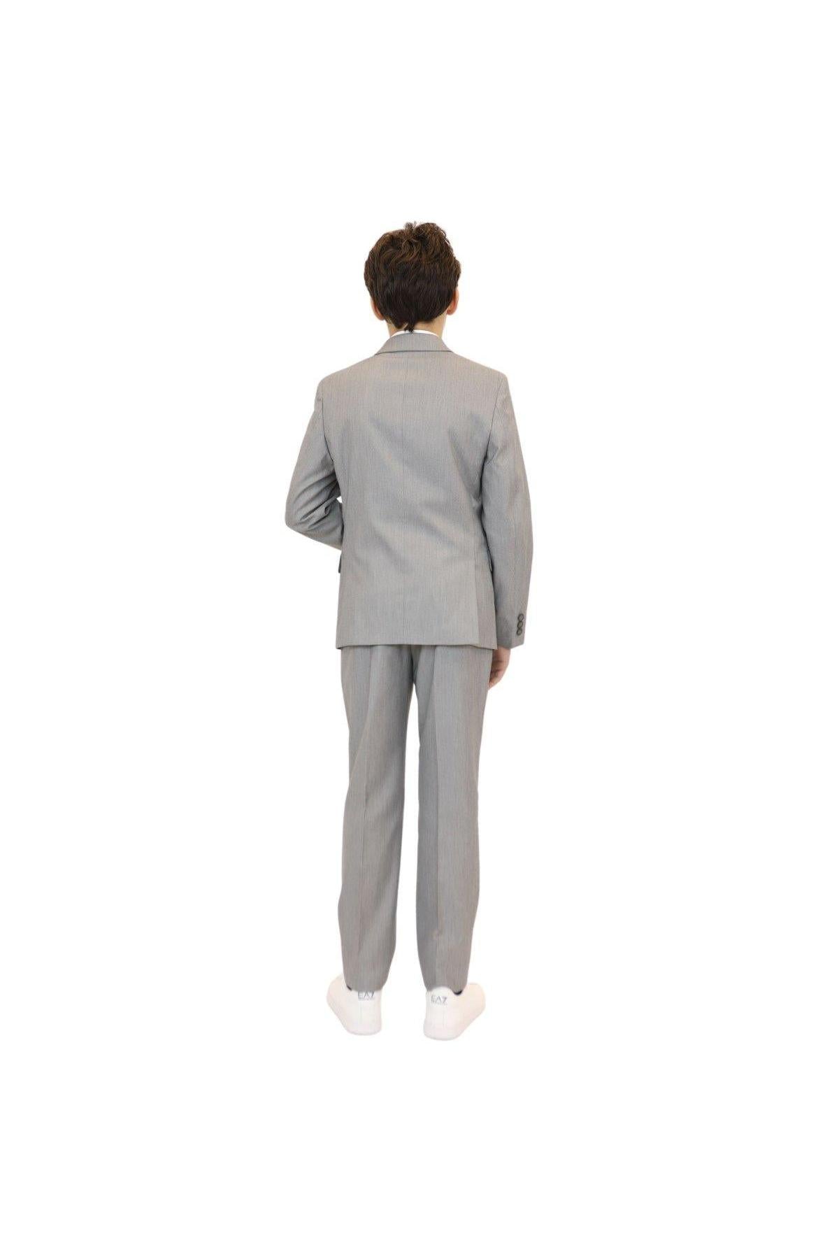 Marc New York Boys Skinny Light Grey Sharkskin Suit-NorthBoys