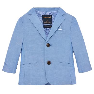 Mayoral Baby Dressy Blue or Navy Linen Blazer-NorthBoys