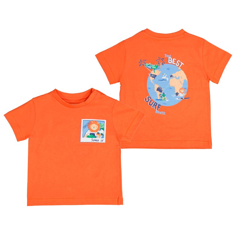 Mayoral Baby s/s T-Shirt Surf_Orange 1019 - 10 - NorthBoys