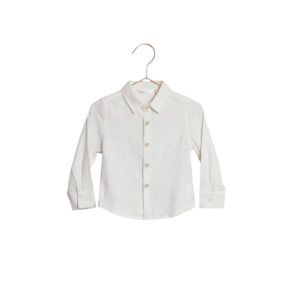 Noralee L/S Button Up Harrison Linen Dress Shirt _White NL043 - P001 - NorthBoys