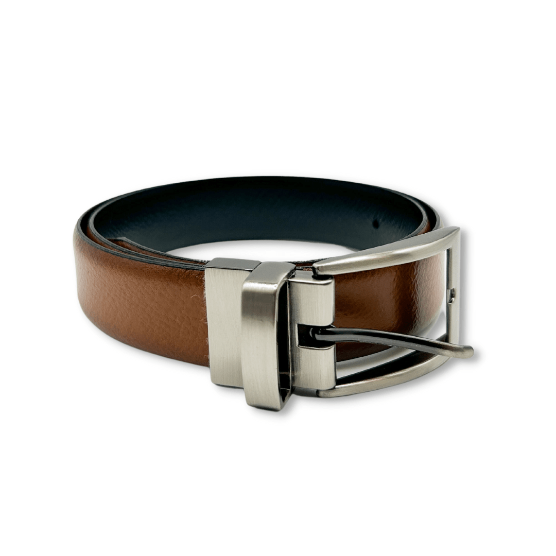 Paul Lawrence Reversible Cognac/Black Leather Belt_ RB30 - NorthBoys
