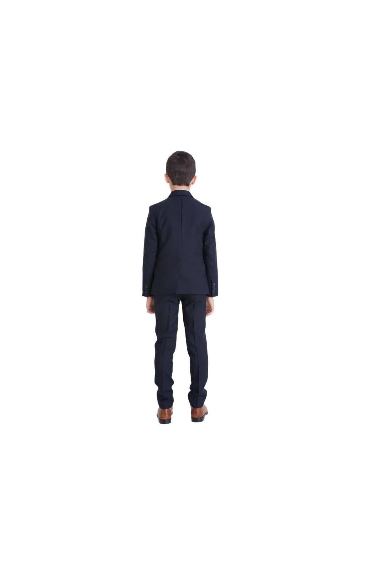 Paul Smith Jr Navy Wool Slim Suit-NorthBoys