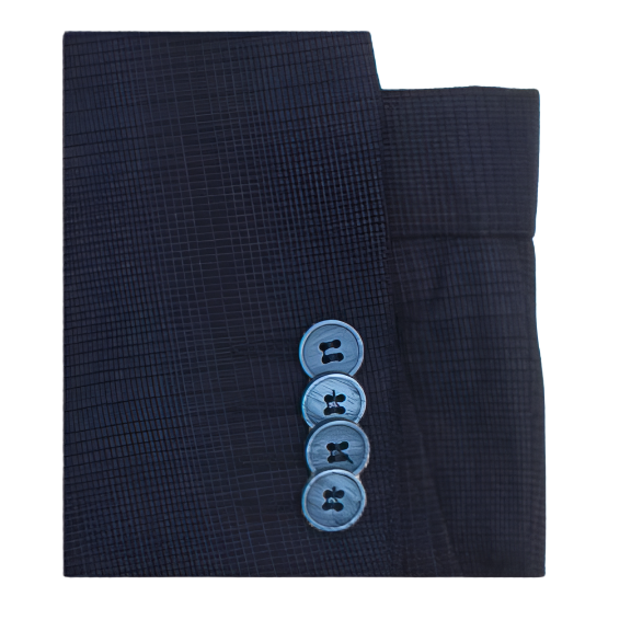 Isaac Mizrahi Boys Slim 2 Piece Navy Check Suit