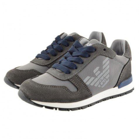 Armani Junior Sneaker 162 405020 Footwear - Youth - Designer Armani Junior Grey 38