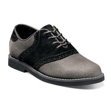 Florsheim Kid's Shoe Kennett Jr II Multi 16589 Footwear - Youth - Non Designer Florsheim 470 Cognac w/ Navy Suede 11