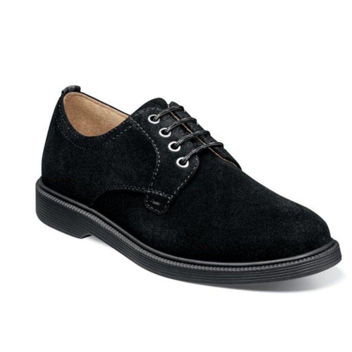 Florsheim Kid's Shoe Supacush Jr. Black Suede 16630-008 Footwear - Youth - Non Designer Florsheim