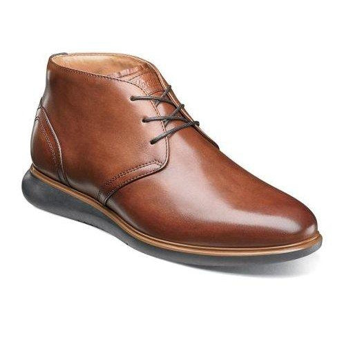 Florsheim Men's Fuel Plain Toe Chukka Boot 14241 Footwear - Mens Florsheim Cognac 9D