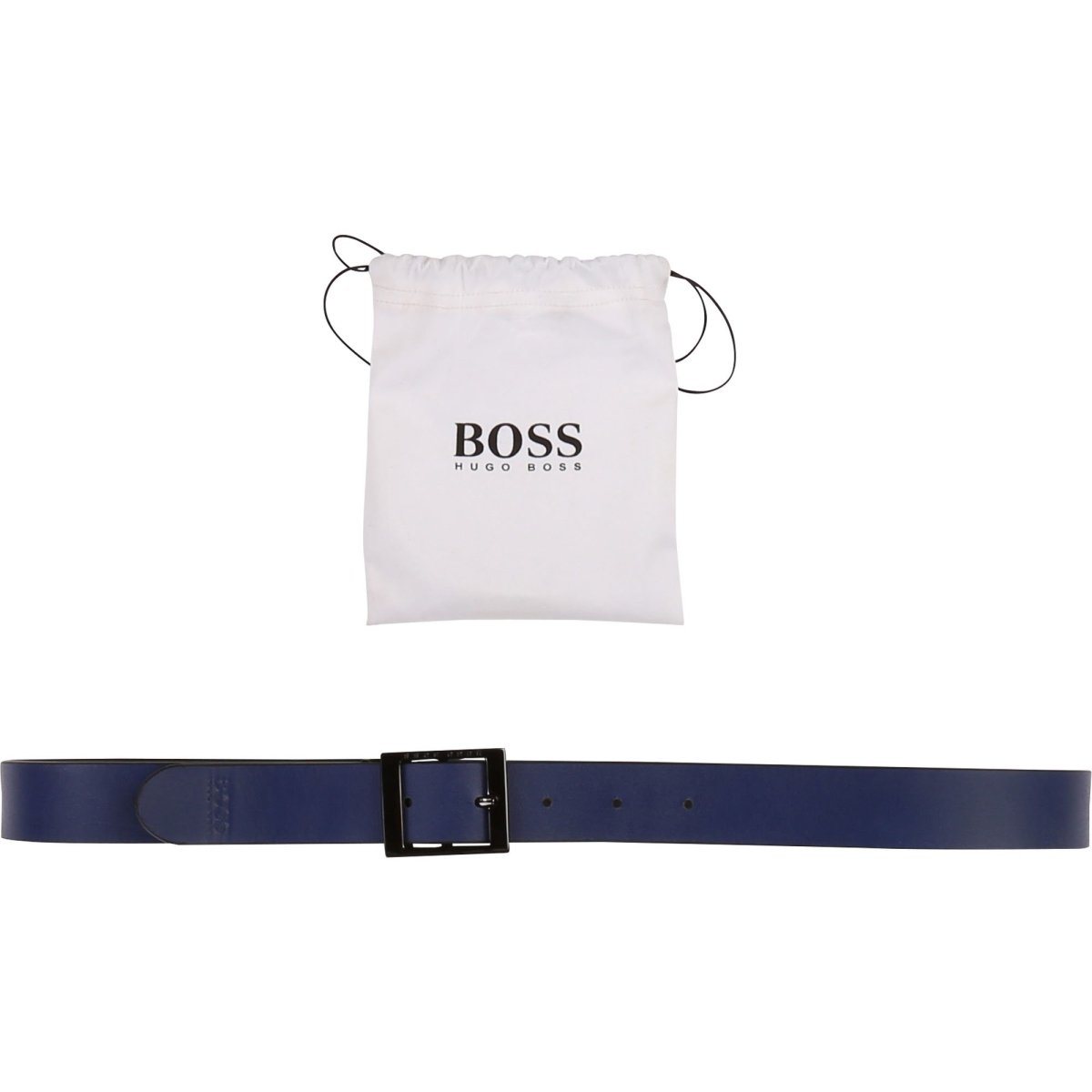 Hugo Boss Boys Black/Blue Reversible Belt Belts Hugo Boss